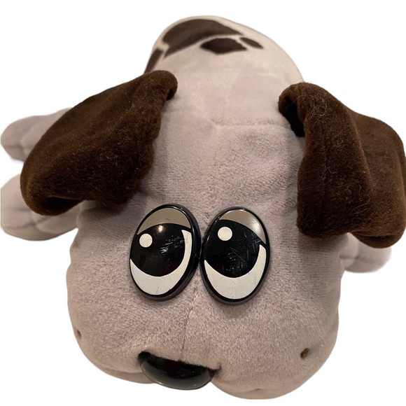 Pound Puppies Plush Puppy Dog Gray With Brown Spots Vintage 1985 Tonka - Picture 4 of 12